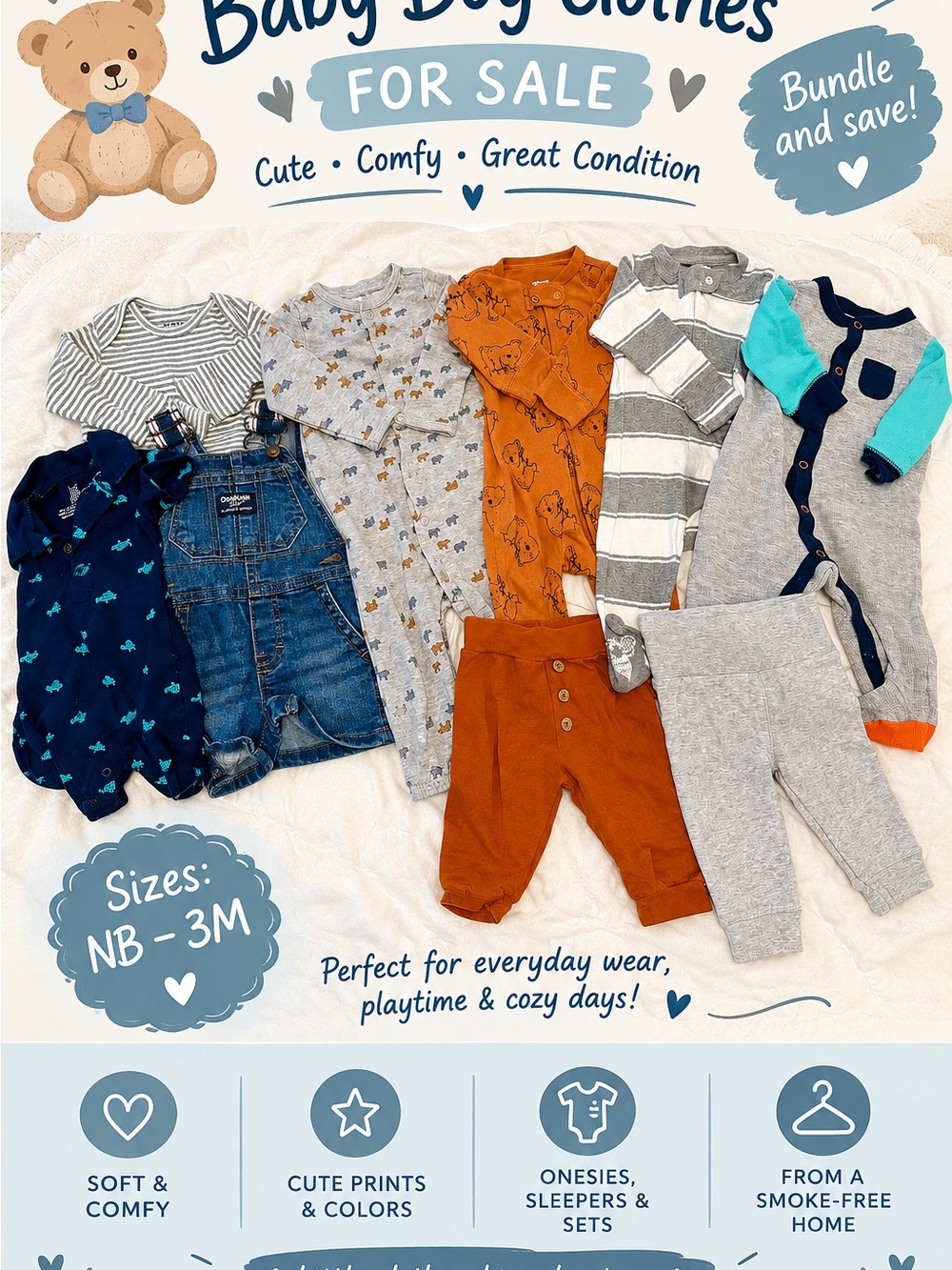 Baby Boy Clothes – NB to 3 Months